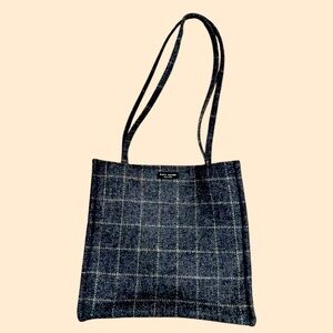 Marc Jacobs Black Plaid Tote